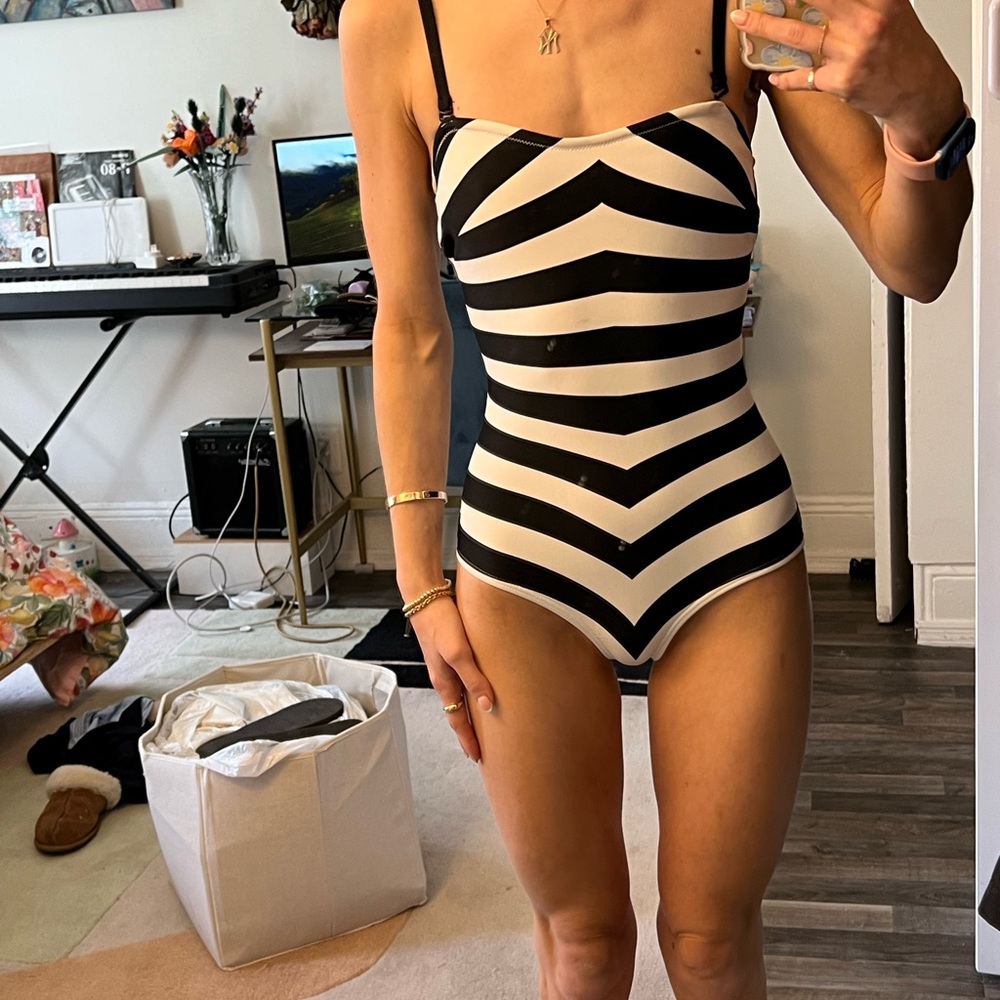 black and white barbie swimsuit size xs